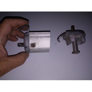 Baum Kopfbeschlag Bolzen  6mm Gebraucht Baum 52 x 58mm