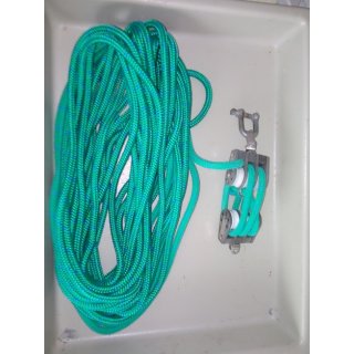 Strecker Flaschenzug 18,8m  8mm Talje fr Mastlegevorrichtung
