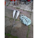 5 Kg Plattanker 61cm lang 49cm breit, 1m Kette, 9,8m...