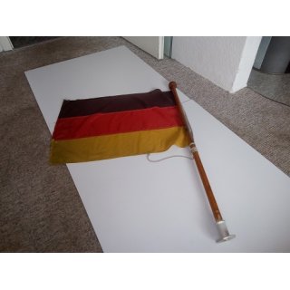 Flagge 50 x 70cm, 25mm Flaggenstock 96cm, Fu  70mm Gebraucht