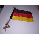 Flaggenstock Holz 41cm,  1 7mm, Fu 80 x 30mm, Flagge...