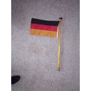 Flaggenstock Holz 85cm,  20mm, Messing Fu  53mm,...