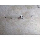 Saling je 57,5cm plus 2cm Endkappen Alu, VA Halterung 70...