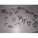 19 x VA Schekel, Hacken, Block, 32cm Draht gebraucht wie...