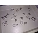 20 x VA Schekel, Hacken, gebraucht wie abgebildet ca. 2,5...