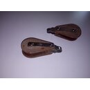 2x Tufnol Block, 80 / 100mm lang, Scheibe  43mm Tau bis...