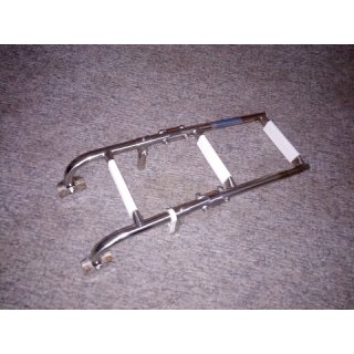 3 Stufen Badeleiter 61cm Gesamtlnge, 22cm breite Auen Innen 18cm. Lnge 32/62cm  22mm Breite an den Aufnahmen 22,5 Auen 17cm Innen gebraucht