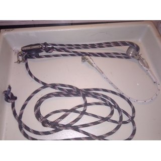 Strecker Schwertaufholer Schwerttalje   6mm 157cm lang gebraucht Keine Klemme