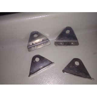 4 x Befestigung 50 x 14 x 34mm  V4A gebraucht