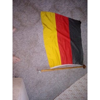 Flagge 60 x 82cm, 27mm Flaggenstock 72cm, Fu 66mm Gebraucht