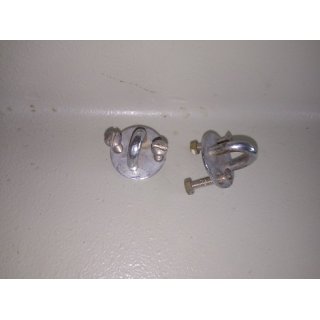 2 x Befestigung auf Platte 28mm V4A gebraucht