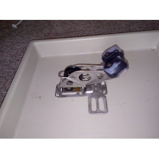 Fublock Drehteller auf VA Platte Groschot Unterblock Tau bis  10mm die Platte 15,5 x 5 Bzw. 16cm gebraucht