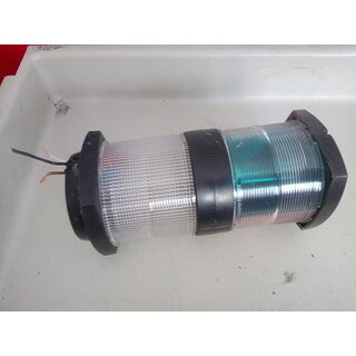 Toplicht Seglerlaterne Ankerlicht ROT Grn Hella Marine DHI BSH Zugelassen Gebraucht okay Leuchtmittel Funktioniert