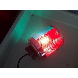 Aqua Signal Buglicht Buglampe rot/grn DHI BSH Zugelassen Leuchtmittel Funktioniert Gebraucht Edelstahl Serie