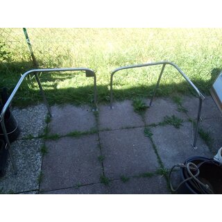 Geteilter Heckkorb 20mm 64cm hoch, 3 Befestigungen 63cm in der lnge, 47cm in der Breite gebraucht