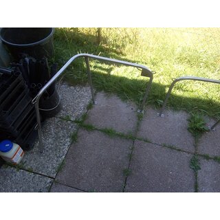 Geteilter Heckkorb 20mm 64cm hoch, 3 Befestigungen 63cm in der lnge, 47cm in der Breite gebraucht