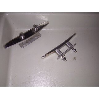 2x VA Klampe 15cm 7,5x 2,2cm Sockel gebraucht