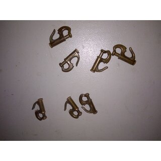 7 x Messing Stakreiter 50mm l�nge gebraucht