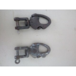 2 x 70mm Messing Patentschekel Wirbel 1x Bolzen VA gebraucht