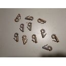12 x Messing Stakreiter 52mm l�nge gebraucht einer fehlt...