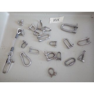 22 x VA Schekel Hacken gebraucht