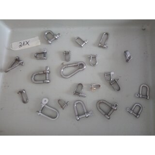 21 x VA Schekel Hacken gebraucht