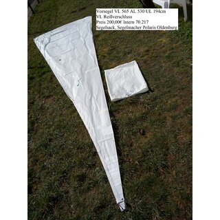 Vorsegel VL 565 AL 530 UL 194cm gebraucht VL Rei�verschluss