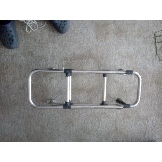 5 Stufen Badeleiter 124cm Gesamtl�nge eingeklappt 70 /80cm Gesamtbreite Au�en an den Stufen 28,5cm Innen 23cm � 25mm Gebraucht