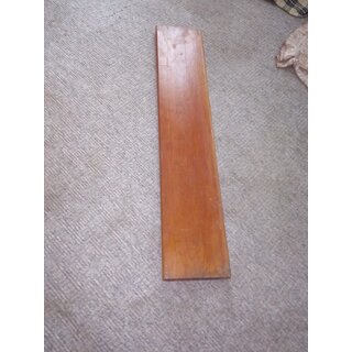 Massiv Hartholz 104,5 x 20 x 2,5cm abgerundete Kanten Gebraucht