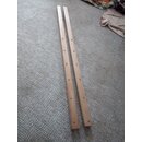 2 x 128cm Massiv Hartholz Teak Niedergang Schiebeluck L...