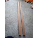 2 x 147cm Massiv Hartholz Teak Niedergang Schiebeluck L...