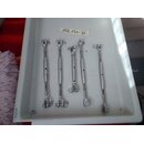 6x Wantenspanner M8 ca. 17-27cm gebraucht