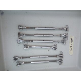 6x Wantenspanner M8 ca. 17-27cm gebraucht