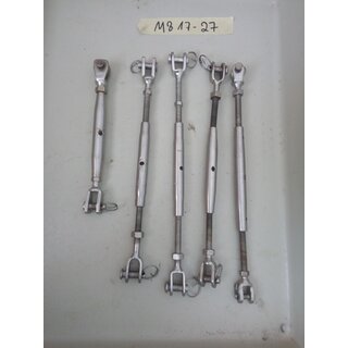5x Wantenspanner M8 ca. 17-27cm gebraucht