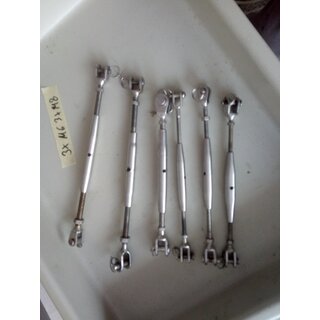 3x Wantenspanner M8, 3x M6 gebraucht