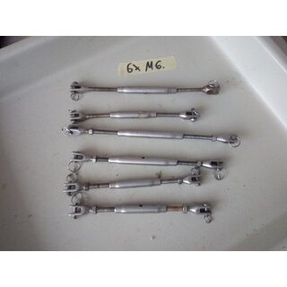 6x M6 Wantenspanner gebraucht