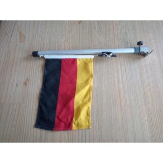 30 x 20cm Deutsche Flagge Flaggenstock 47cm Fuß gebraucht wie abgebildet