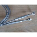 2x 276cm Wantenspanner Wante Vorstag  3mm gewalzte Enden...