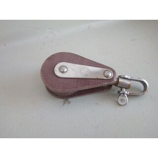 Tufnol Block incl Wirbel, 95/115mm lang, Scheibe � 40mm Tau bis � 10mm Gebraucht