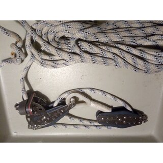 Kugelgelagerte Harken Groschot 260cm  10mm gebraucht, 2x Violinenblock incl. Wirbel einer mit Klemme, gebraucht