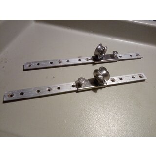 2 x HS 30cm Alu Traveler Schiene 20mm Incl. Schlitten Tau bis � 14mm Gebraucht