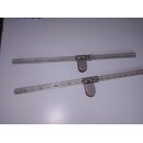 2 x Alu-Schiene 59,5 x 2,4cm, incl Schlitten mit...