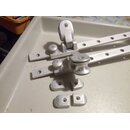 2x Genua Schiene 79,5cm x 25mm incl. Schlitten Blocke Tau...