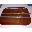 2 x Alu 40cm Genuaschienen Traveler Schiene 25mm +...