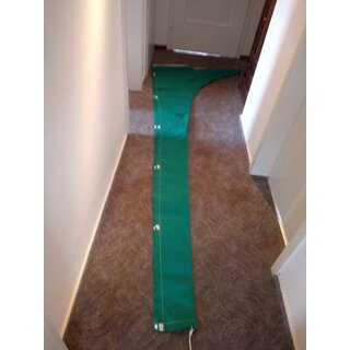 Baumkleid grn Stoff  320cm lang, je Seite vorn 122cm hoch, 21cm hinten Mastausschnitt oben 17cm, Vorn Reisverschluss unten Knpfe gebraucht klasse