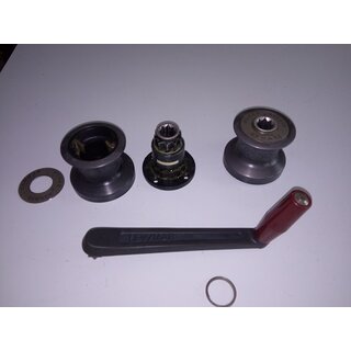 2 x Tuvnol Winch  70mm Taubereich 96mm Drehrichtung Uhrzeiger 1x Kurbel zum rausnehmen