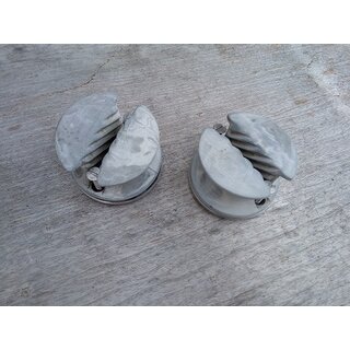 2 x Knarrblock zum Aufschrauben 129mm x 57cm Tau bis 10 bis 12mm
