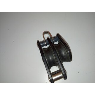 HS Kugelgelagerter 08  Doppelblock mit Hundsfot Tau bis  8mm