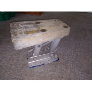 Alu Klapphalterung bis 10PS Gebraucht, Das Brett ist ca. 29,5cm breit 19 cm hoch 4,5cm stark