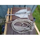 Verzinkter Plattanker 58cm lang, 31cm breit 10m Kette,...